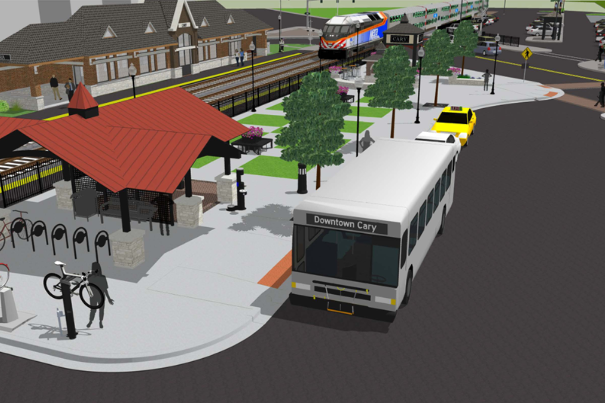 Cary Depot Plaza Rendering 1
